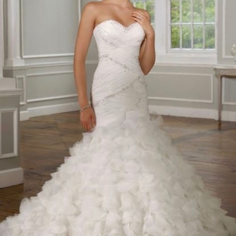 Mori Lee White Wedding Dress